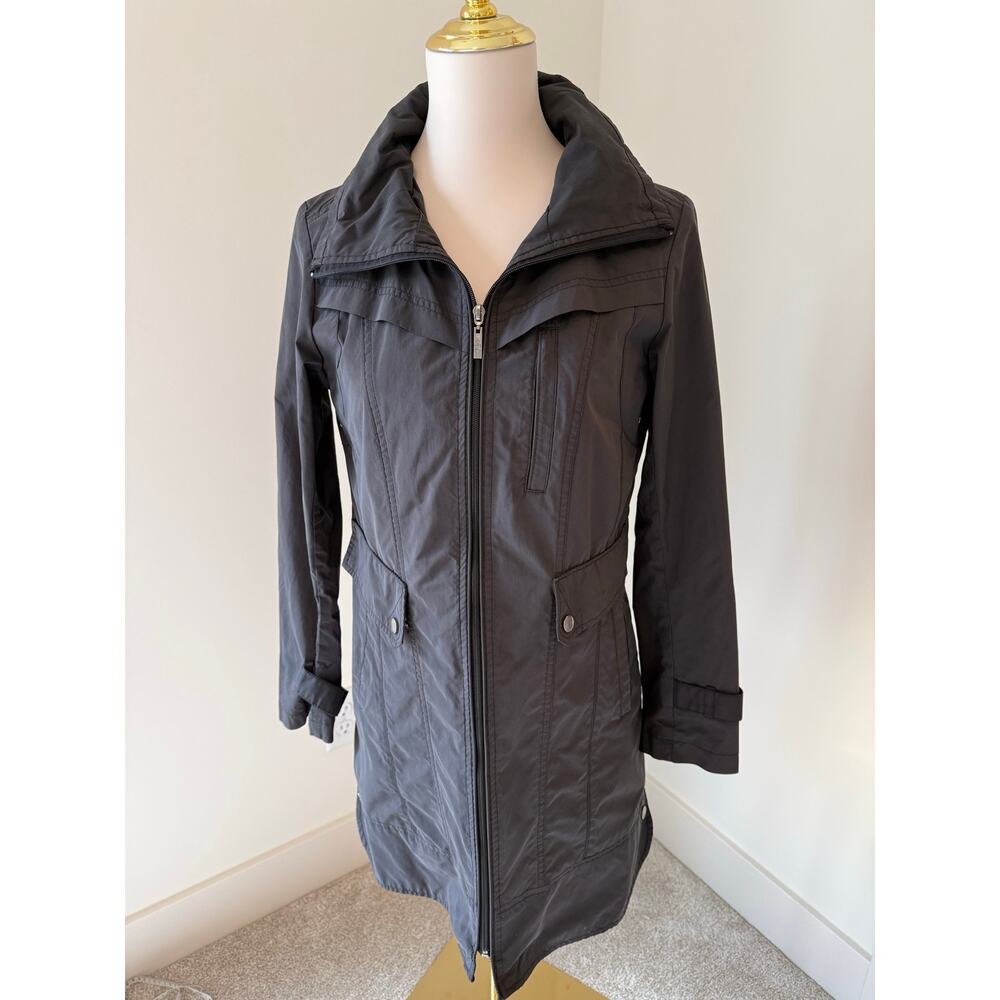 Cole Haan Black Raincoat Womens
